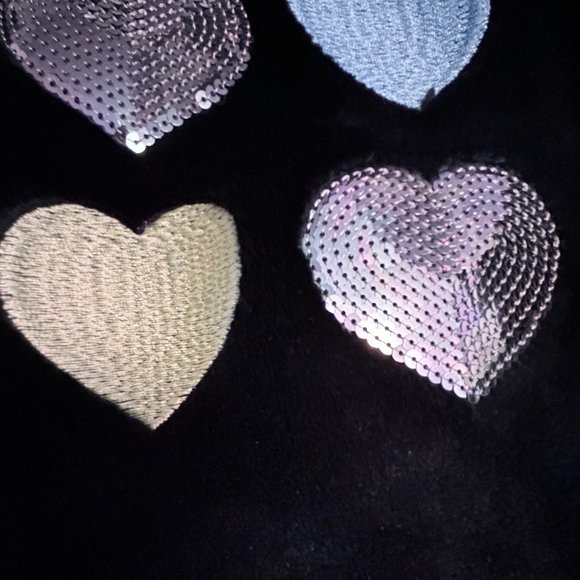 EPIC THREADS GIRLS BLACK & PINK MULTI-HEART LOGOS FLEECE 2-PC SET - Picture 7 of 13